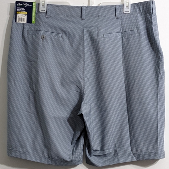 NWT Men's Performance Textured Active Flex Waistband 4 Way Stretch Golf Shorts - Picture 2 of 5